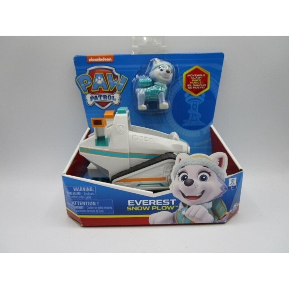 Nickelodeon Paw Patrol Everest Figure & Snow Plow Vehicle Spin Master